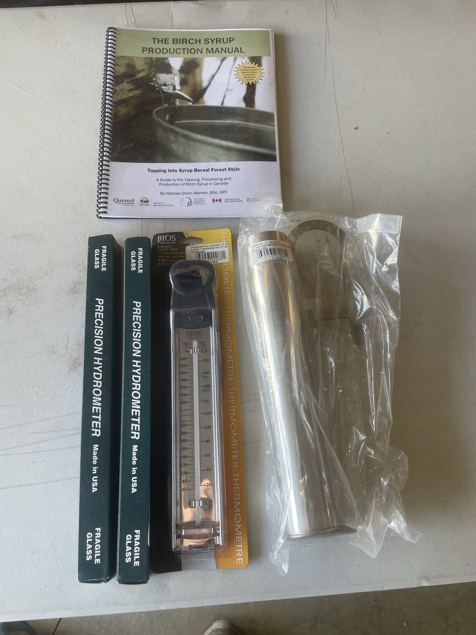 NEW Syrup & Candy Making Kit - Hydrometers, Cup, Thermometer | Fishing ...