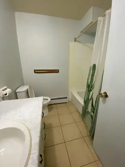One bath one bedroom apartment 700 ft.² some animals may be considered unit comes heated , coin oper...