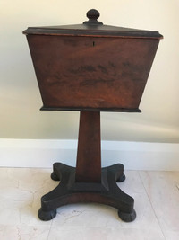 Very Rare 19th Century Rosewood Teapoy