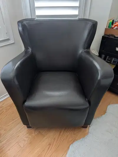 Brown Faux Leather Chair, View more