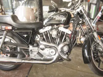 2-1979 SPORTSTERS , 1-is 90+% ORIGINAL w/8706 miles ,ORIGINAL PAINT , all mfg stickers still where t...