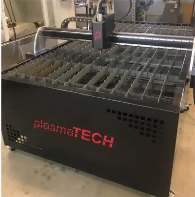 plasmaTECH 4x8 CNC plasma cutting table built in Canada. We have been in the CNC metalworking indust...