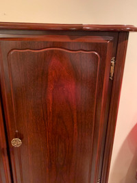 MOVING - CHERRY WOOD ARMOIRE