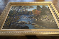 Scenic Framed Oil Painting by Rose Nahrgang