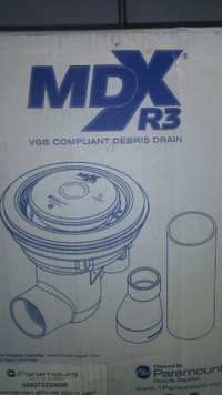 Paramount MDX-R3 VGB Compliant Debris Drain ( White ) Brand New