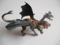 Three headed mystical dragon toy