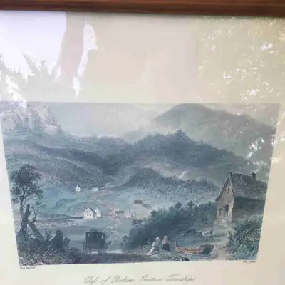 Enlarged Barlett print of a antique Bartlett and smith lithograph. Titled pals of Bolton eastern tow...