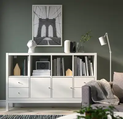 White storage cabinet , View more