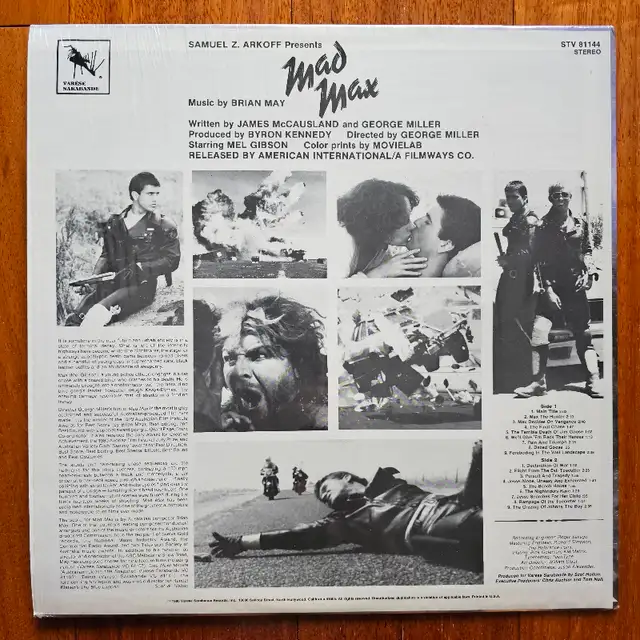 "Mad Max (Original Motion Picture Soundtrack)" VINYL LP62864362895107121