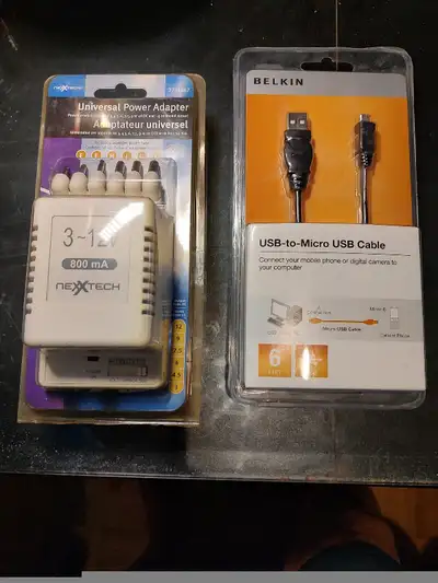 Both items are brand new in the sealed packages. Adapter $25. Cable $15. Located downtown close to t...
