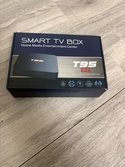 T95 S2 Smart TV Box (Brand New, Never Used) + Remote + Box, View more