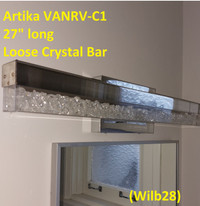 Light - LED Integrated Vanity Light, Bar With Loose Crystals  (3