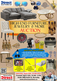 High-End Furniture, Jewelry, and More Auction