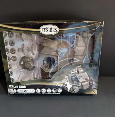 Testors M3 Lee Army Tank Model Kit unassembled, View more