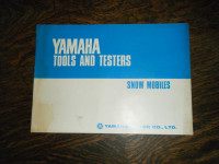 Yamaha Tools and Testers Snowmobile Manual
