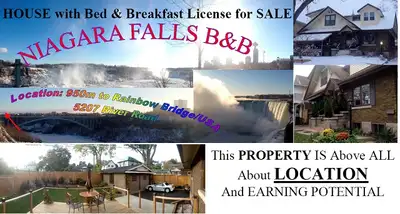 FOR SALE 5 Bedroom HOUSE located directly on RIVER Road and approx. 2.5 km from Landmark of NIAGARA...