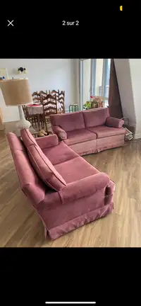 Sofa divan rose 
