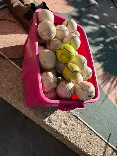 68 used softballs, View more