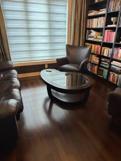 Moving - Glass Top Coffee Table- must be gone by may 7, View more