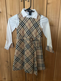 100% authentic Burberry dress for girls 6T