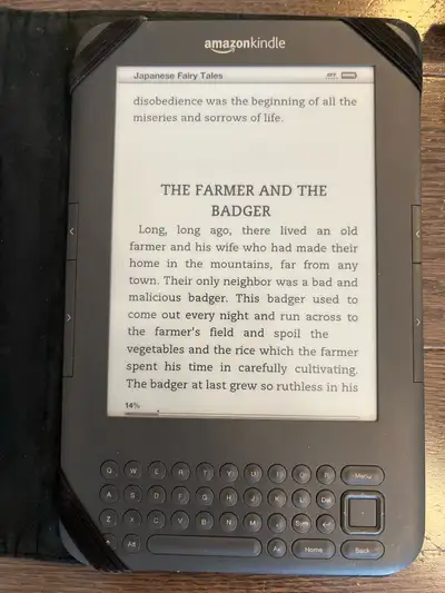 Amazon Kindle E-reader (3rd gen) and Case with Chargers, View more