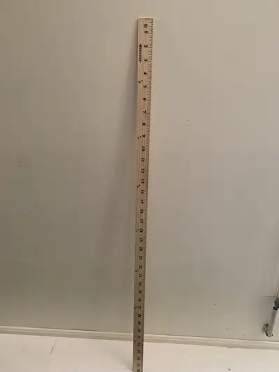 wood yard stick - cash only , View more