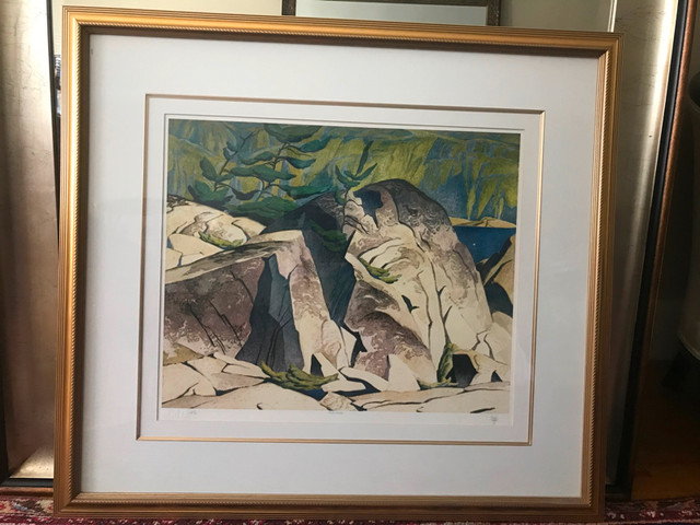 AJ Casson Group of 7 painting - Stamp  Signed Artist Proof in Arts & Collectibles in City of Toronto
