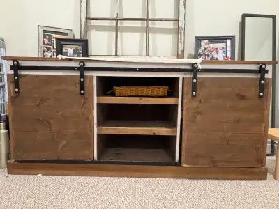 solid wood table/ hutch tv cabinet, View more