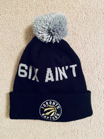 Rare Raptors Beanie - "6ix Ain’t Friendly" Design✨ Gently used for a photoshoot and in **excellent c...