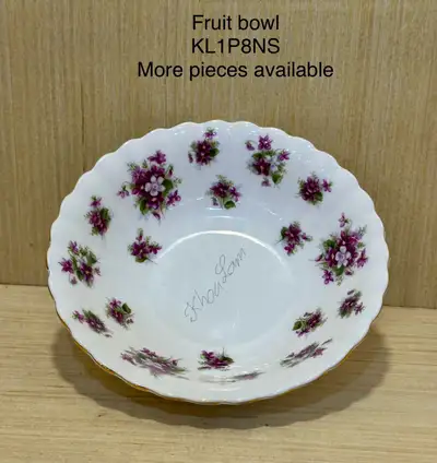 ✅Sweet Violets fruit bowl by Royal Albert. , View more