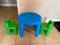 Little Tykes kids table and chairs