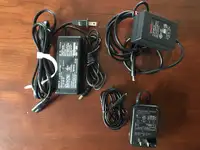 3 AC Power Adapters for various equipment including Canon Epson