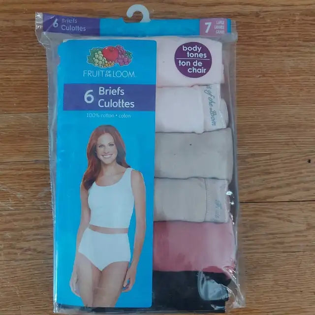 3x Fruit of the Loom Women's Briefs - 6 Pack, Size 7 Large in Other in City of Toronto - Image 3