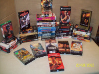 Films - 40 cassettes de VHS - Harrison Ford, Chuck Norris, etc.