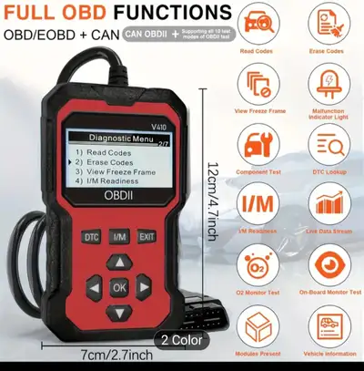 New OBD2 Scanner - Car Diagnostic Tool & Code Reader (V410), View more