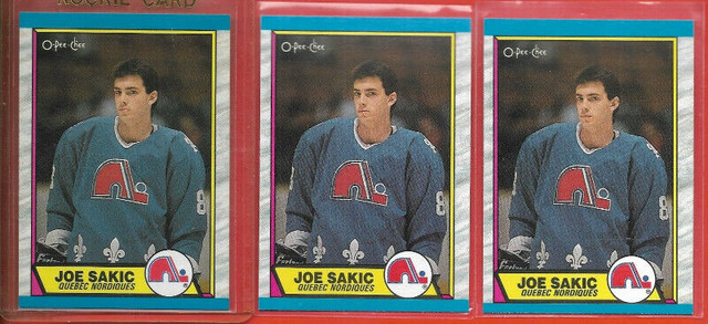 3 X**JOE SAKIC**Rookie RC 89-90 O-Pee-Chee#113(Quebec NORDIQUES) in Arts & Collectibles in Gatineau