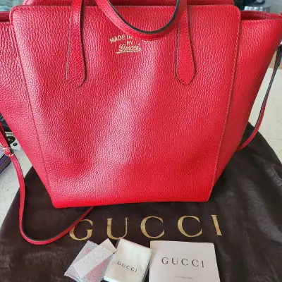 Authentic Red Gucci Bag, View more