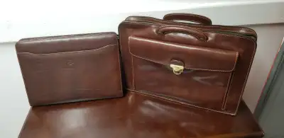 Tony Perotti -Leather briefcase + portfolio, View more