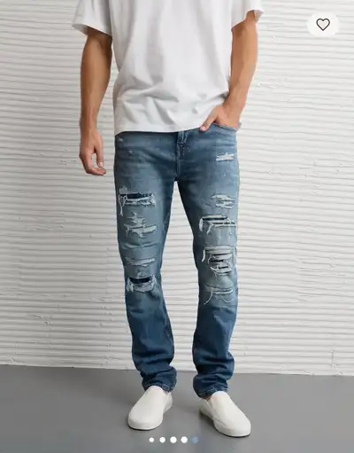 Men’s American Eagle jeans. Distressed. Slim fit. Brand new. Never worn. Size 34 x 34. Bought for my...
