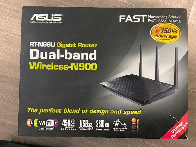 Asus RT-N66U Dual-band N900 Router in Networking in St. Catharines