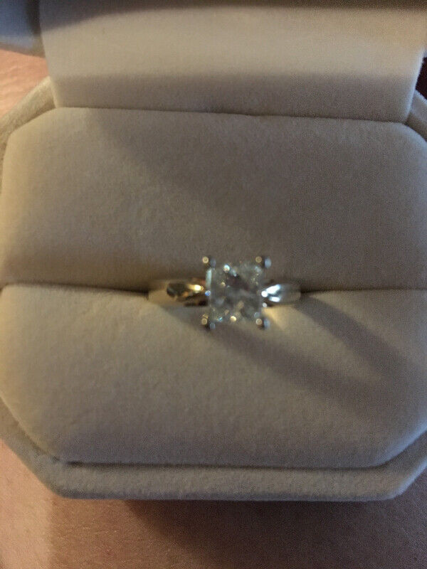 Princess Solitaire Diamond Ring in Jewellery & Watches in Saint John - Image 2