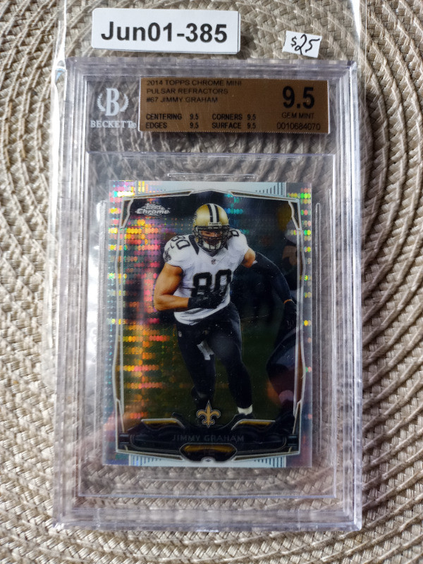 2014 Topps Chrome Mini Pulsar Refractors Jimmy Graham BGS 9.5 in Arts & Collectibles in St. Catharines