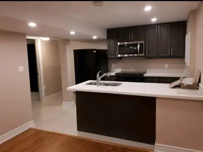 Beautiful One bedroom Basement apartment for Rent (to 1 One professional person only please) in a Sa...