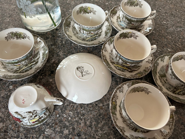 Friendly Village Tea Cups and Saucers  in Kitchen & Dining Wares in Cole Harbour - Image 3