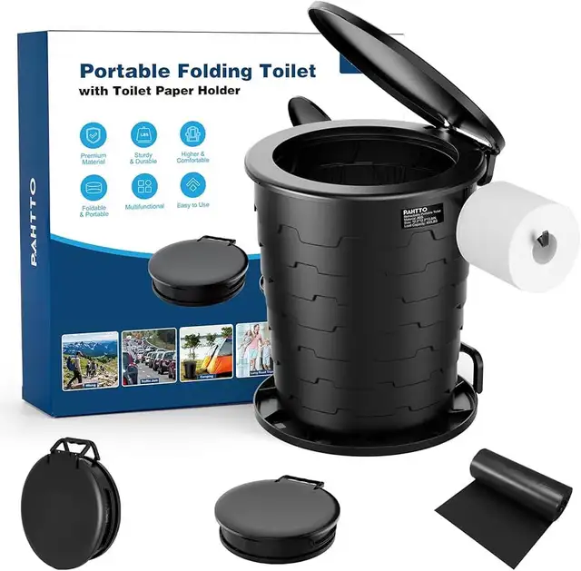 Retractable Camp Toilet for Adults, Upgraded 2nd Generation in Fishing, Camping & Outdoors in Markham / York Region - Image 11