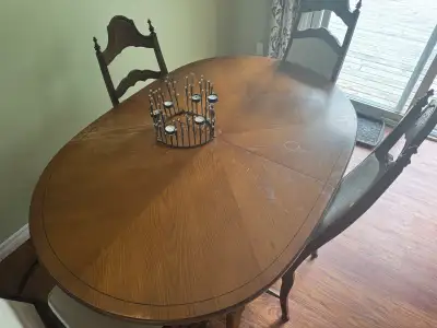 Solid Wood dining table and chairs, View more