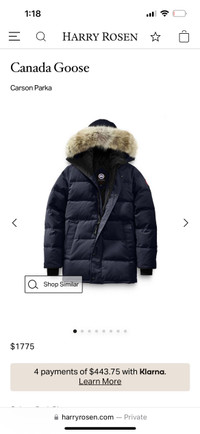 canada goose jacket in Men s in Ontario Kijiji Canada