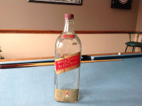 $20 vintage Johnnie Walker Red Label bottle