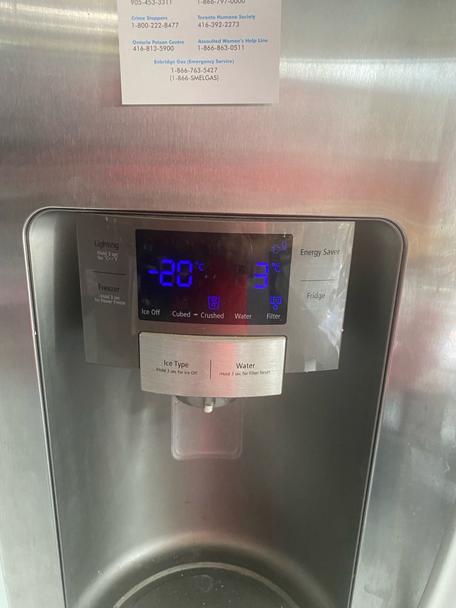 Samsung refrigerator stainless steel 36” * 70”” in Refrigerators in Mississauga / Peel Region - Image 2