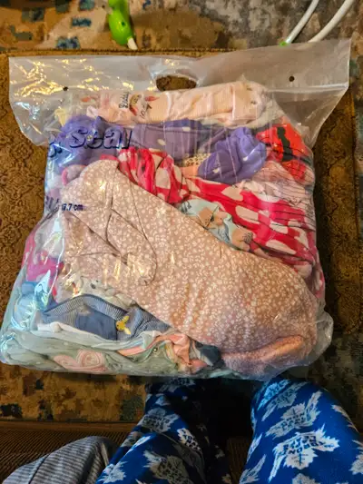 Hi iam selling newborn- 3 months girl baby clothes. All kinds of pieces swaddles , shirt , and sleep...